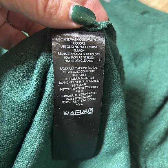 NWT Anthropologie Green Holly Open Back Bow Sweater XS Holiday Coquette - Picture 8 of 9